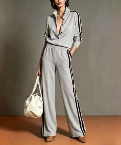 Alternative view of Women's Striped Casual Set European And American Style