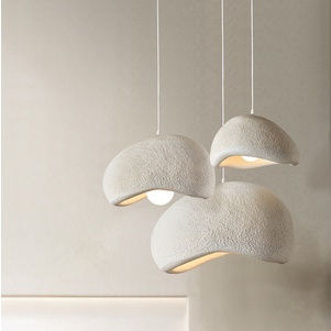 Cloud Chandelier With Micro Cement Cream French Bar Island Restaurant - Image 2