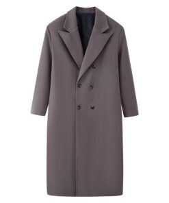 Alternative view of Casual Double-breasted Long Wool Coat