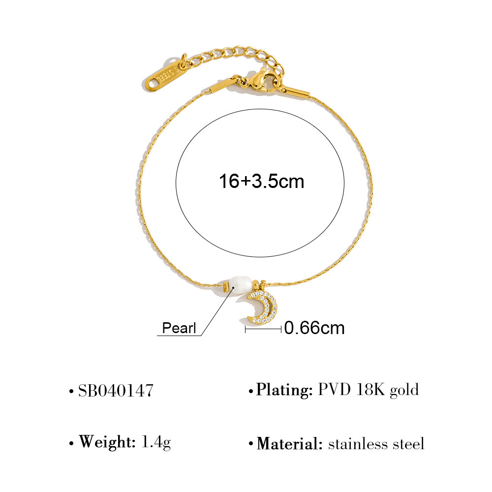 Instagram-style Natural Freshwater Pearl Bracelet For Women - Image 7