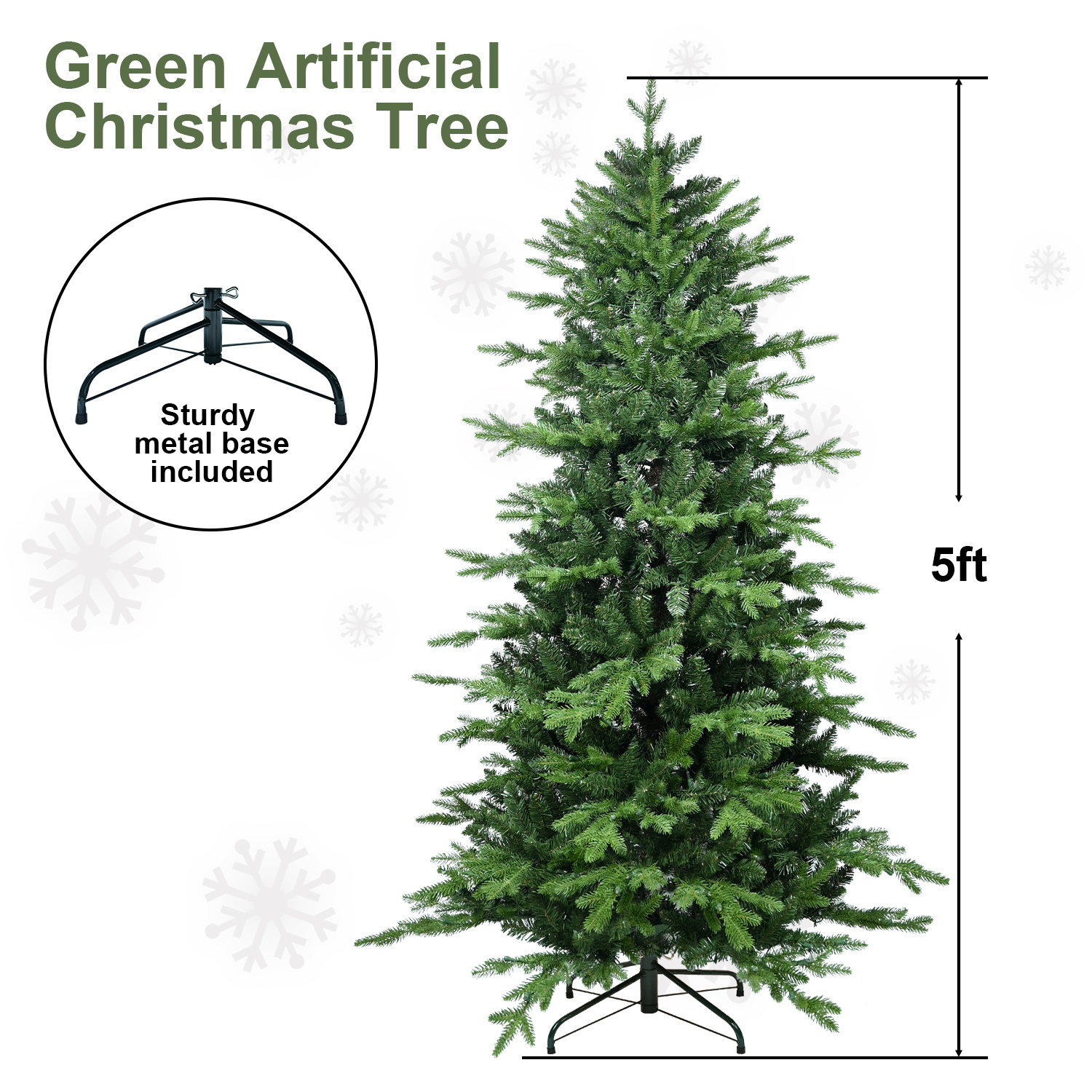 PVC Christmas Tree, Christmas Decorations, Green - Image 4