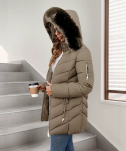 Hooded Slim-fit Versatile Down Jacket For Women - Image 3