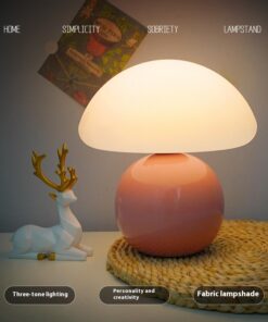 Bedside Lamp Cream Mushroom Decorative Table Lamp - Image 4