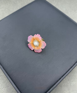 New Natural Tourmaline Inlaid Pearl Flower-shaped Suit - Image 6