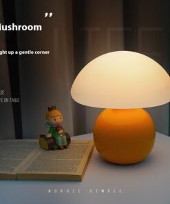 Alternative view of Bedside Lamp Cream Mushroom Decorative Table Lamp