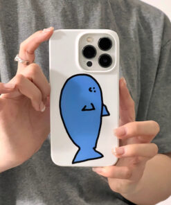 Cream Crab Whale Suitable Phone Case