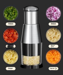 Garlic Crusher Onion Chopper Multipeler Vegetables Chopper Manual Garlic Press Machine Garlic Squeezer Kitchen Gadget - Image 4