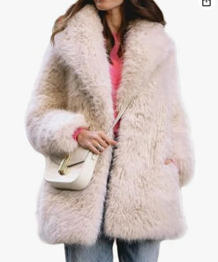 Fashionable Women's Faux Fur Coat - Image 9