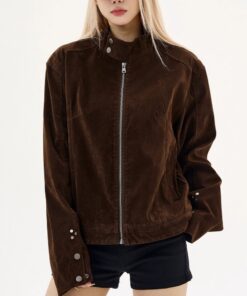 Men's And Women's Brown Suede Couple Jackets
