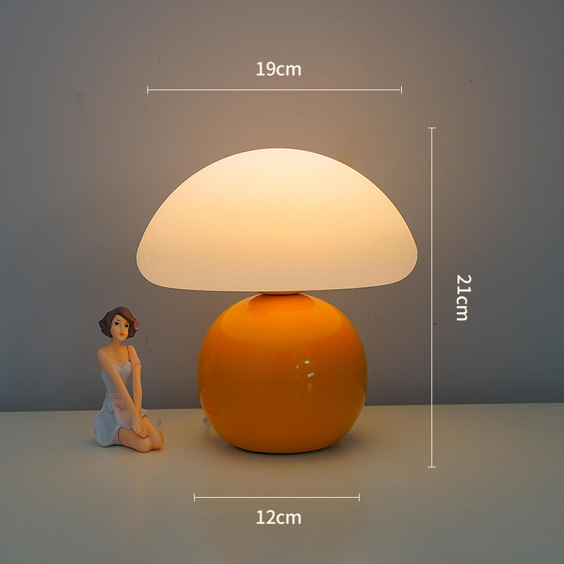 Bedside Lamp Cream Mushroom Decorative Table Lamp - Image 7
