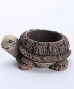 Alternative view of Small Animal Cement Succulent Flower Pot Green Plant Indoor Ornament