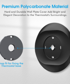 Wall Plate Cover for Google Nest Learning Thermostat 4Th Gen, Black - Image 6