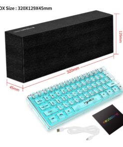 Wired Membrane Keyboard Fully Transparent Gaming Keyboard - Image 6