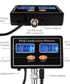 Alternative view of Digital Online PH EC Conductivity Monitor Water Quality
