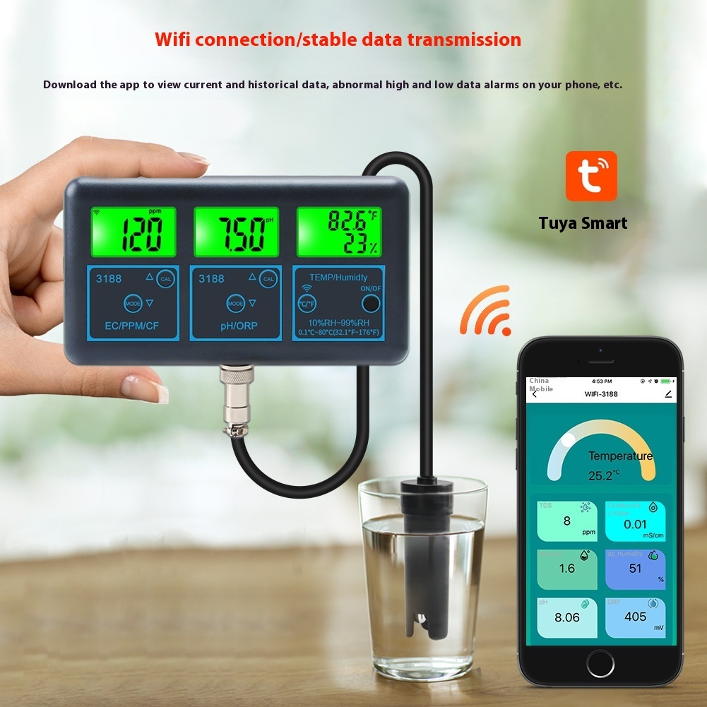 7-in-1WiFi Graffiti Online Water Quality Monitor