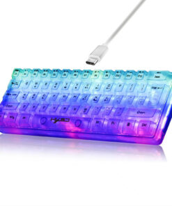 Alternative view of Wired Membrane Keyboard Fully Transparent Gaming Keyboard