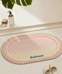 Alternative view of Water-absorbent Stain-resistant Non-slip Household Bathroom Floor Mat