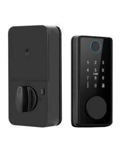 Graffiti Smart Door Lock Wooden Door Fingerprint Lock Auxiliary Closing - Image 6