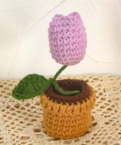 Indoor Personalized Car Hand Crocheted Potted Plant Decorative Ornaments - Image 4
