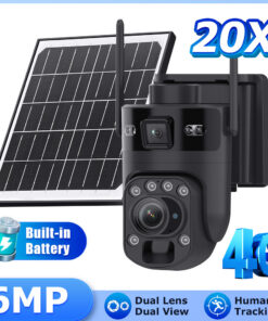 Alternative view of 20x Optical Zoom 4G Solar Camera