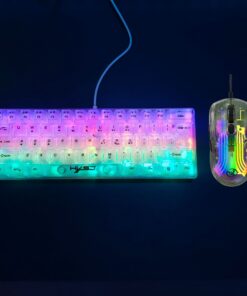 Wired Membrane Keyboard Fully Transparent Gaming Keyboard - Image 7
