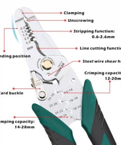 Wire Stripper Multifunctional Electrician Pliers Stainless Iron - Image 6