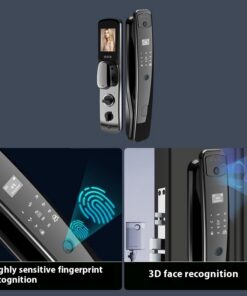 Alternative view of Home Fully Automatic Fingerprint 3D Facial Recognition Smart Lock