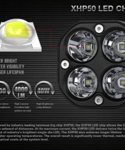 Alternative view of Off-Road LED Square Spotlight For Truck Car
