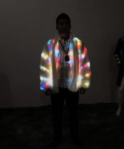 Alternative view of Halloween Colorful LED Lighting Clothes Jacket