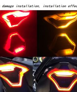 Retro motorcycle taillight