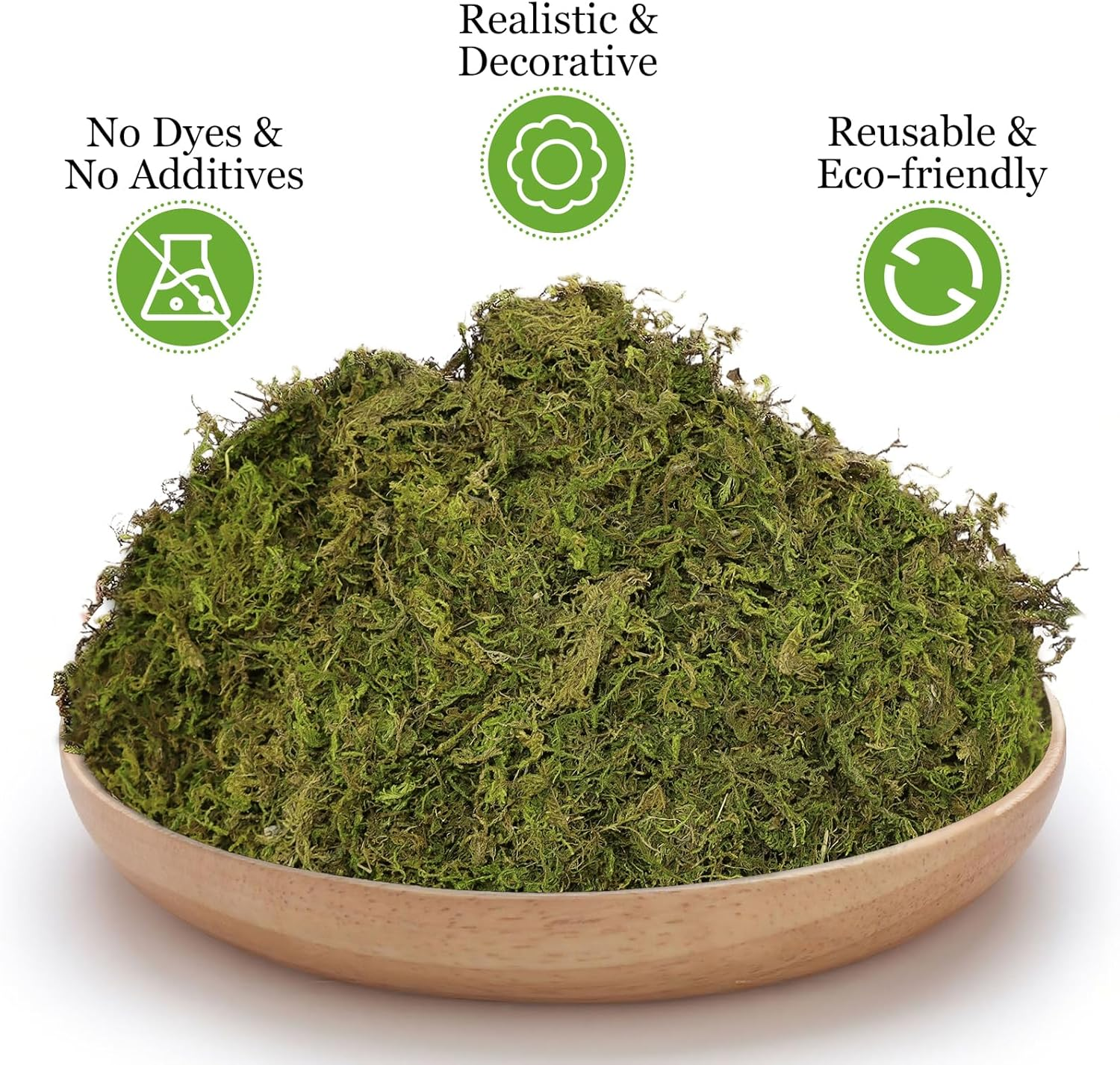 1.3LB Natural Moss Artificial Fake Moss Alternative for Plants Indoor - Image 4