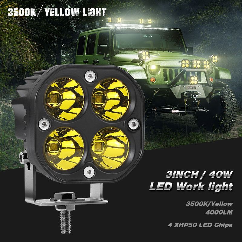 Off-Road LED Square Spotlight For Truck Car - Image 5
