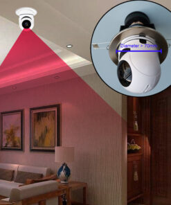 Alternative view of Bulb Shaking Head Machine Yilot APP Wireless WIFI Camera Home Security Monitoring