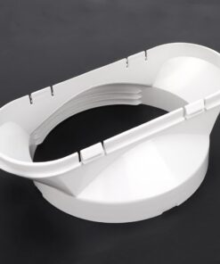 Suitable For Mobile Air Conditioner Exhaust Pipe Flat Mouth Interface White