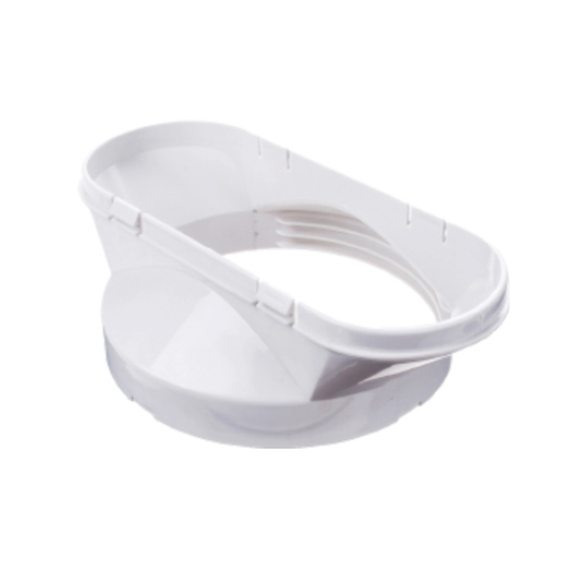 Suitable For Mobile Air Conditioner Exhaust Pipe Flat Mouth Interface White - Image 2