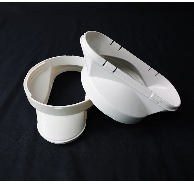 Suitable For Mobile Air Conditioner Exhaust Pipe Flat Mouth Interface White - Image 3