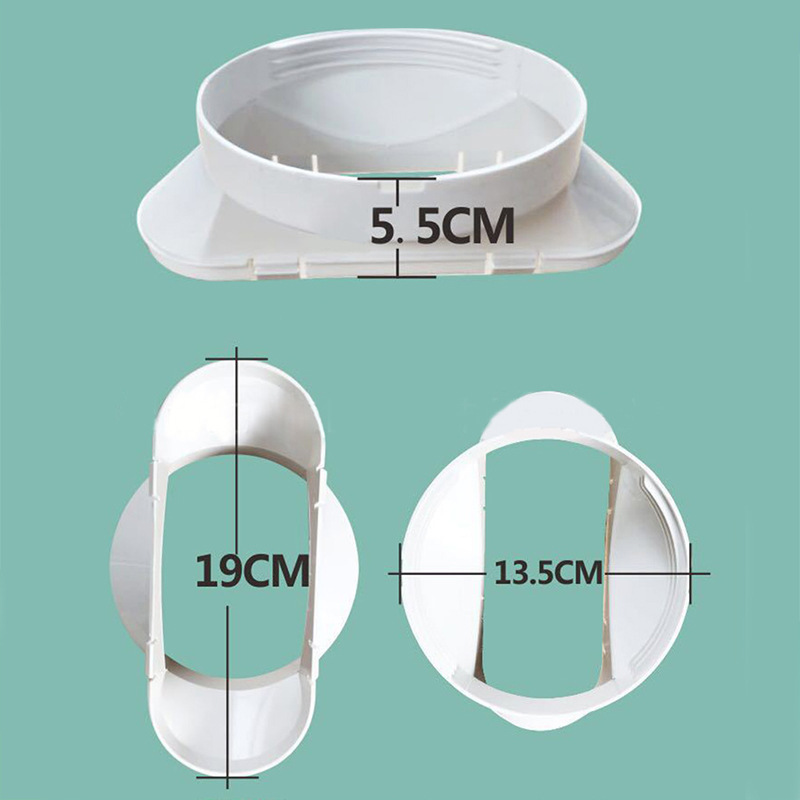 Suitable For Mobile Air Conditioner Exhaust Pipe Flat Mouth Interface White - Image 5