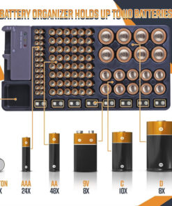 Battery Storage Organizer Holder with Tester - Battery Caddy - Image 5