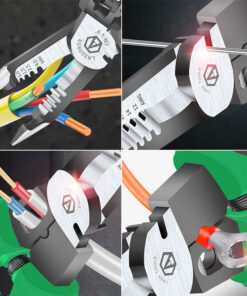 Alternative view of Chrome Vanadium Steel Multifunctional Needle Nose Pliers Wire Stripper Cable Cutter Wire Cutter