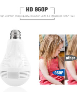 Bulb Camera Lcsee Cctv Security Ip Wireles VR 360 Cameras - Image 9