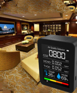 Portable Air Quality Detector Temperature And Humidity Detection TVOC Formaldehyde Detection - Image 3