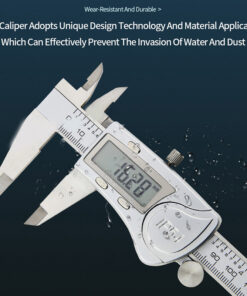 Alternative view of Electronic Digital Display Digital Vernier Caliper 0-150 Stainless Steel Waterproof Industrial High-precision Measuring Tool