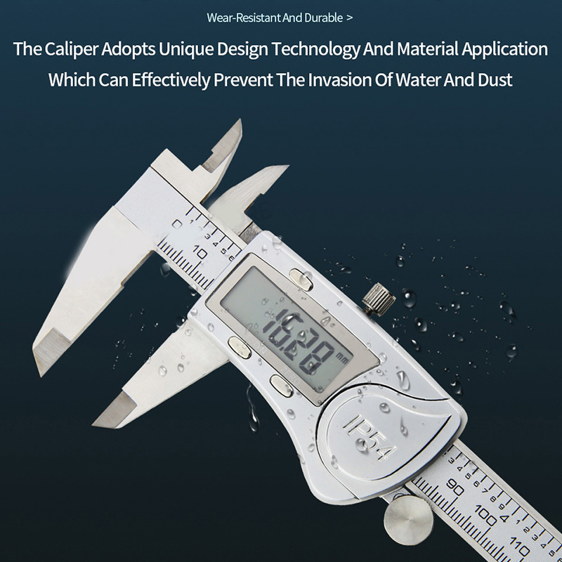 Electronic Digital Display Digital Vernier Caliper 0-150 Stainless Steel Waterproof Industrial High-precision Measuring Tool - Image 2