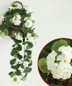 Artificial Plant Artificial Flower Rattan Hydrangea Living Room Artificial Flower Indoor Plastic Artificial Green Leaf Vine Wall Decoration Rose