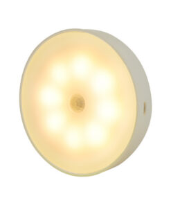 Usb Rechargeable Motion Sensor Light Round Wireless LED Puck Light Kichen Cabinet Lighting Motion Sensor Lamp Night Light - Image 3