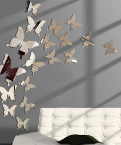 Mirror Panel Butterfly Flying Wall Sticker - Image 5