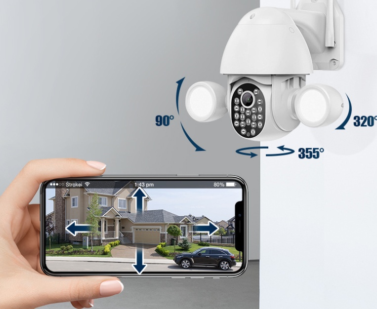 Double Fill Light Ball Machine 3Mp High-Definition Camera Security Surveillance Camera Smart Home - Image 4