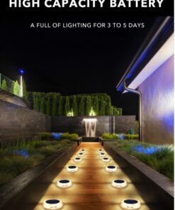 8Led Solar LED Light Outdoor Lawn Lamp Garden Light Courtyard Garden Decoration Solar Sensor Step Street Light For Porch Patio - Image 5