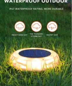 8Led Solar LED Light Outdoor Lawn Lamp Garden Light Courtyard Garden Decoration Solar Sensor Step Street Light For Porch Patio - Image 6