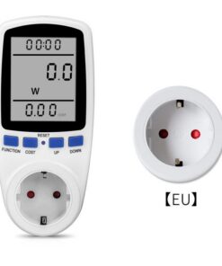 220V AC EU Digital LCD Power Meter Wattmeter Socket Wattage Kwh Energy Meter FR US UK AU BR Measuring Outlet Power Analyzer